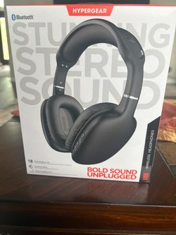 Brand-New HyperGear VIBE Wireless Bluetooth Headphones – Black