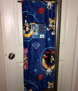 Sonic The Hedgehog Plush Throw Blanket