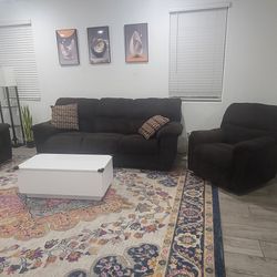 Recliner Couch Set With Rug