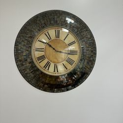 Vintage mosaic Wall Clock