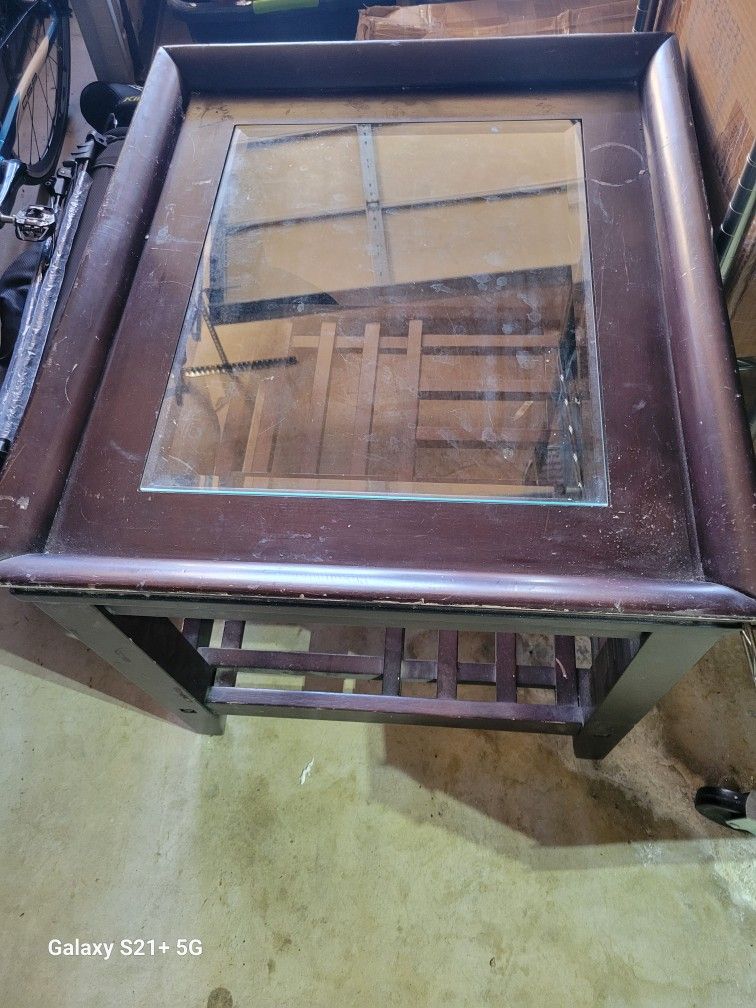 Solid Wood End Table