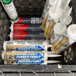 17 Tubes Of Acrylic Latex Caulk