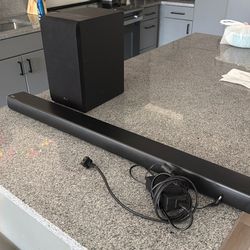 LG Sound Bar + Wireless Subwoofer – Deep Bass, Great Sound