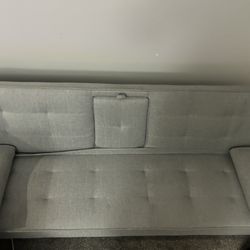 Grey Sofa Bed 2-Seater