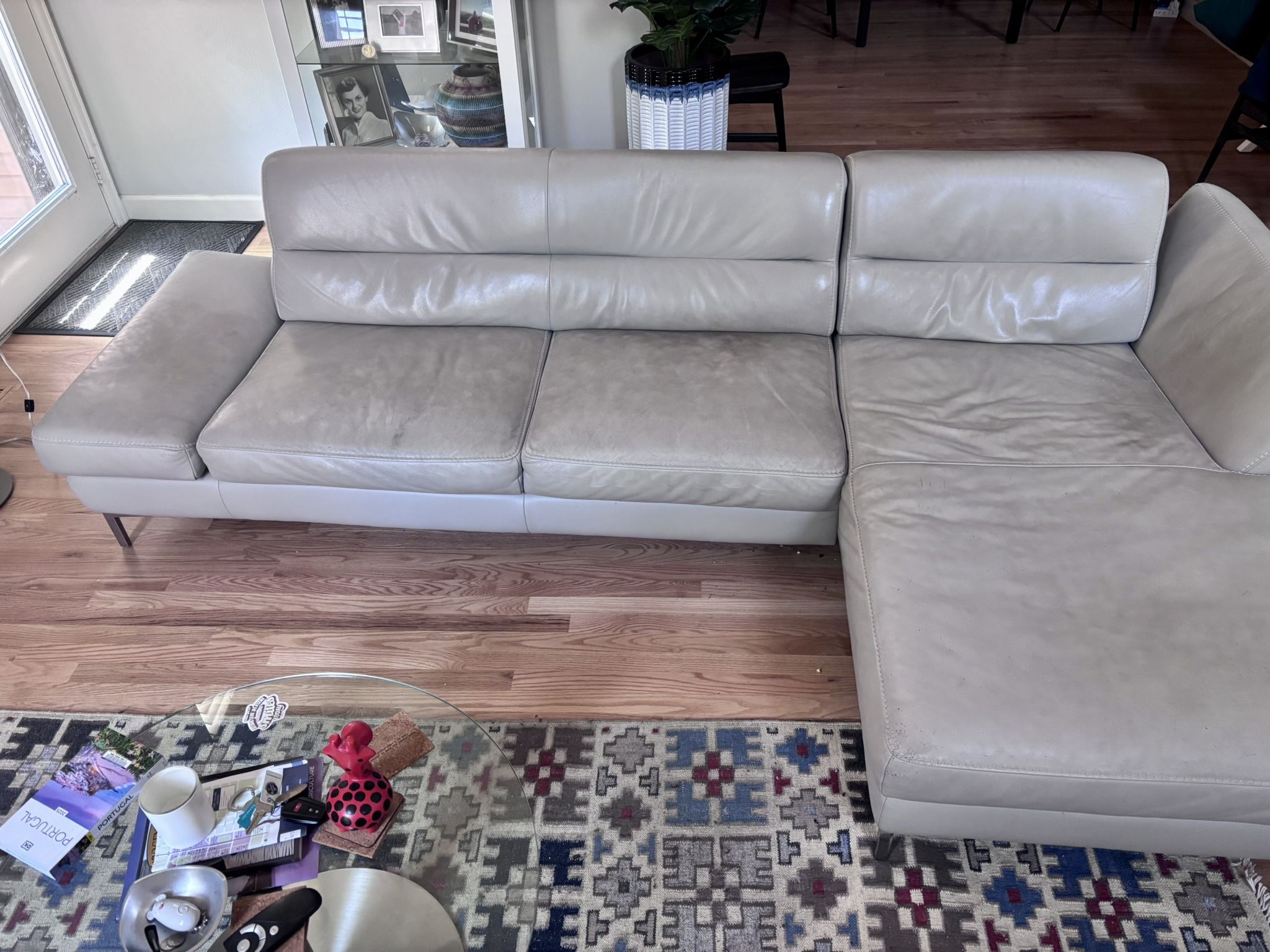 Leather Sectional Couch For FREE