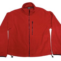 Gander Mountain Guide Series Men’s Red Black Full Zip Fleece Jacket Size M