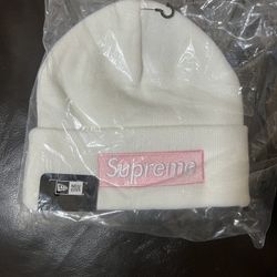 Supreme New Era Box Logo Beanie (FW25) White 