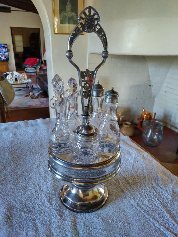 Antique Condiment/Cruet Set