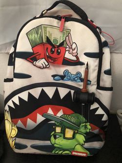 White Spray ground Backpack