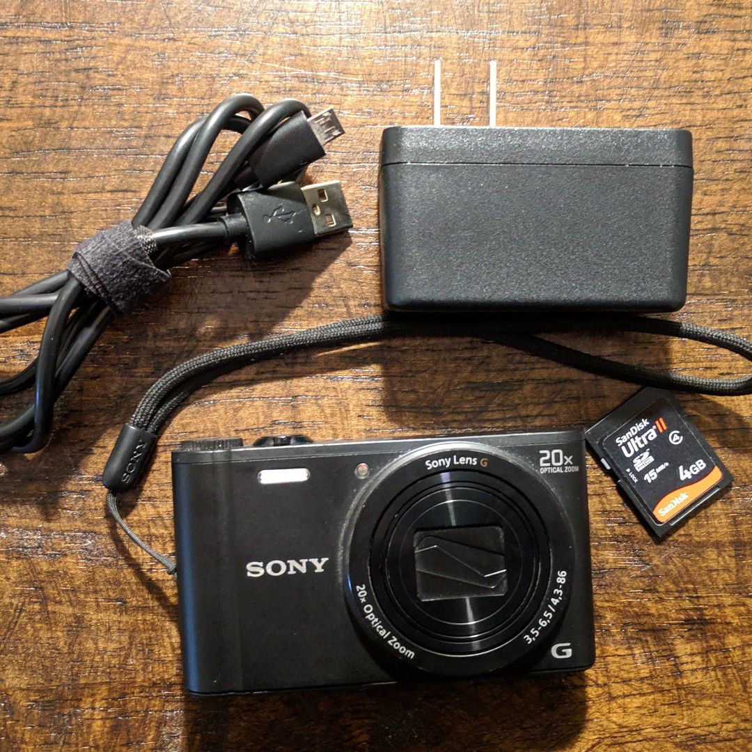 SONY WX350 Compact 18MP Camera with 20x Optical Zoom
