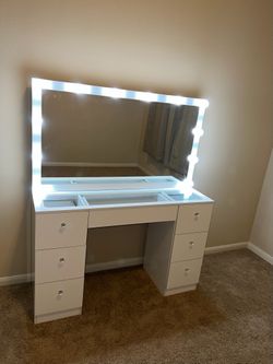 Glass Top vanity $345