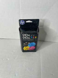 GENUINE HP 910XL High-Yield Ink 5-Pack Ex 3/28