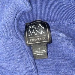 Jos. A. Bank Traveler Quarter-Zip Sweater – 100% Pima Cotton – Men’s Small