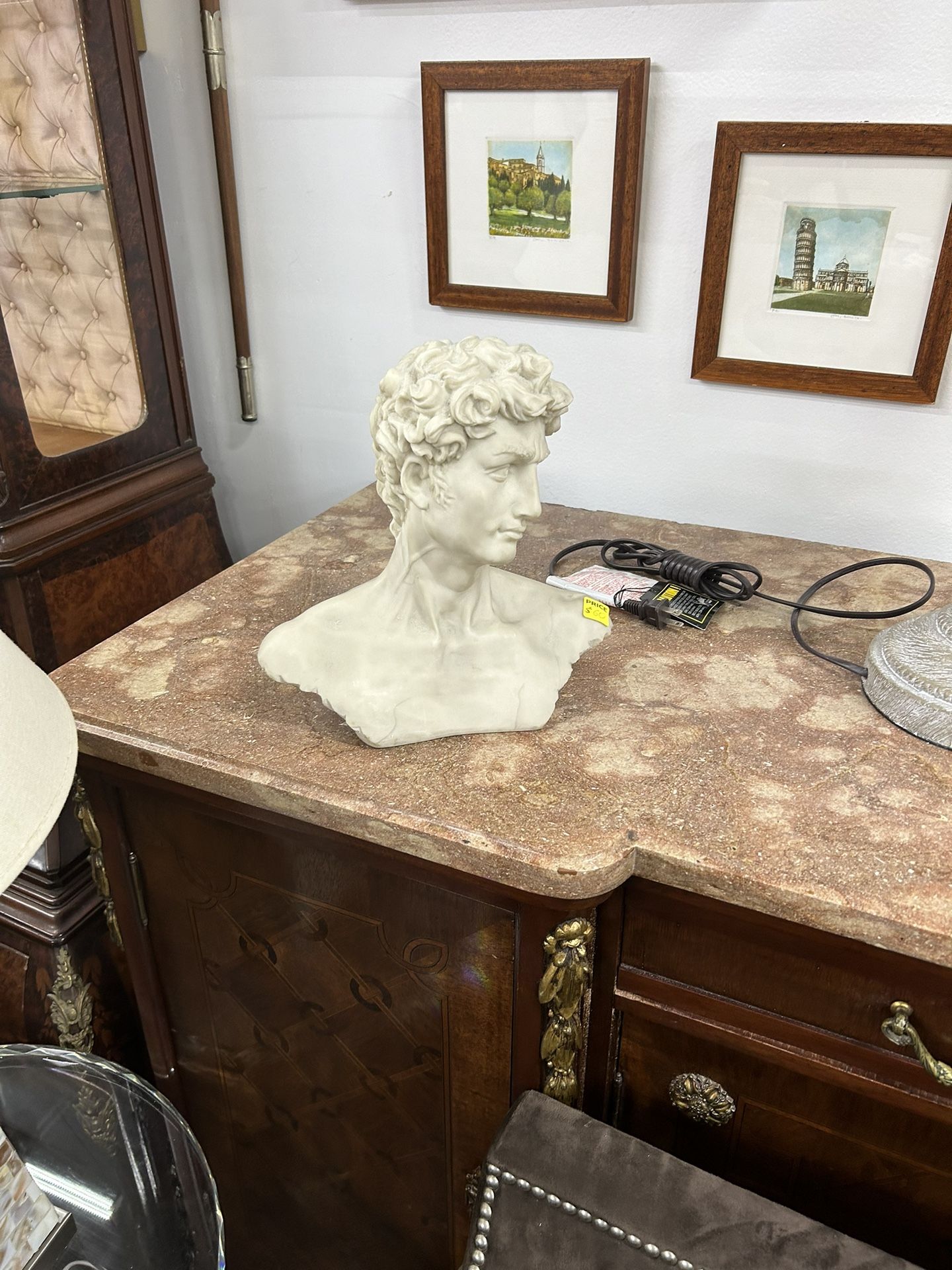 Michelangelo’s David Bust- Museum Quality Replica