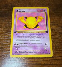 Drowzee - 54/82 | First Edition Non Holo Mint Condition Rare Pokemon Card