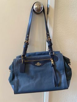 Coach Kleo Carryall Leather & Suede Shoulder Bag Purse