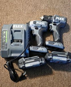 Flex 24v compact drill driver and impact driver combo kit