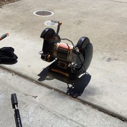 RYOBI 8 Bench Grinder Works Perfect. Excellent Condition Heavy Duty