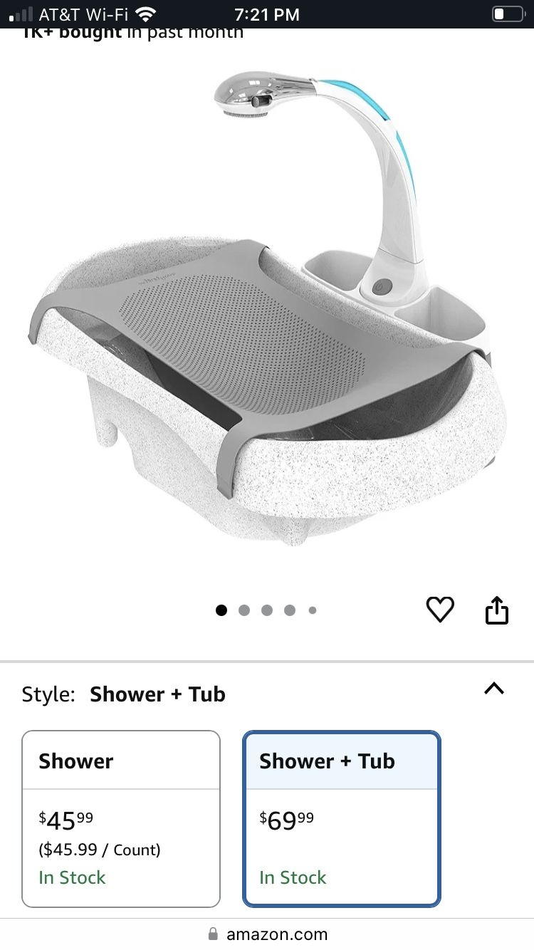 The First Years Rain shower Baby Tub/Soothing Sprayer