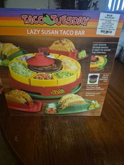 Taco Tuesday Lazy Susan Taco Bar