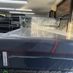 FULL SIZE SEALY POSTUREPEDIC ELITE HYBRID “HIGH POINT” FIRM MATTRESS & BOX SPRINGS BED SET