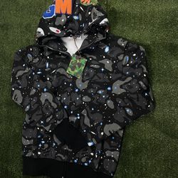 Galaxy Glow In The Dark Bape Hoodie