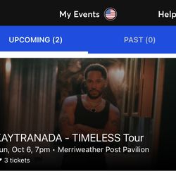 Three Kaytranada Tickets