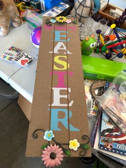 Easter Wood Sign
