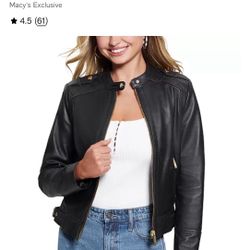 Guess leather moto jacket