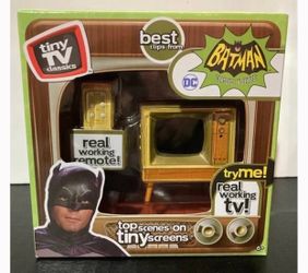 Tiny TV Classics Batman Series Miniature Working Television & Remote