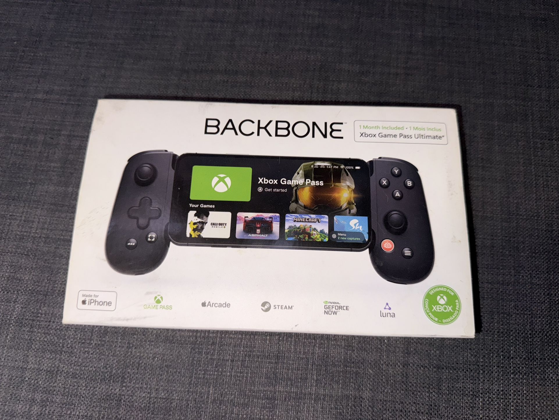 Backbone One Gaming Controller for iPhones - Xbox Edition ( lighting Cable )