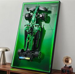 RGB Lit Aston Martin F1 Lego Technic Display Board