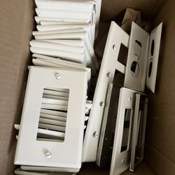 Lot Of 60 + Newer Wall Outlet Switch Cover Plates