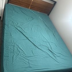 Queen Size Bed Frame & Mattress