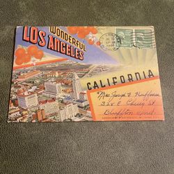 1946 Wonderful los angeles postcard book