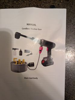 Cordless Washer Gun Manual