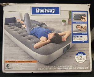 Bestway Twin Air Mattress with Built-in Pump