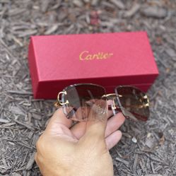 Cartier Glasses- Brown Gold 