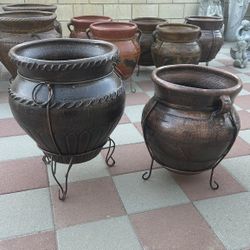 New Flower Pots Made Out Of Clay 