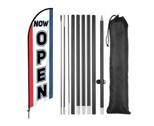 Now Open feather flags