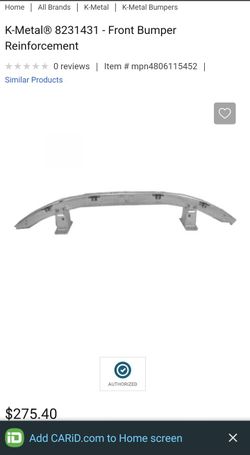 2004-2010 BMW 535 Front Bumper Reinforcement 