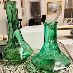 Vintage Italian Empoli Decanters