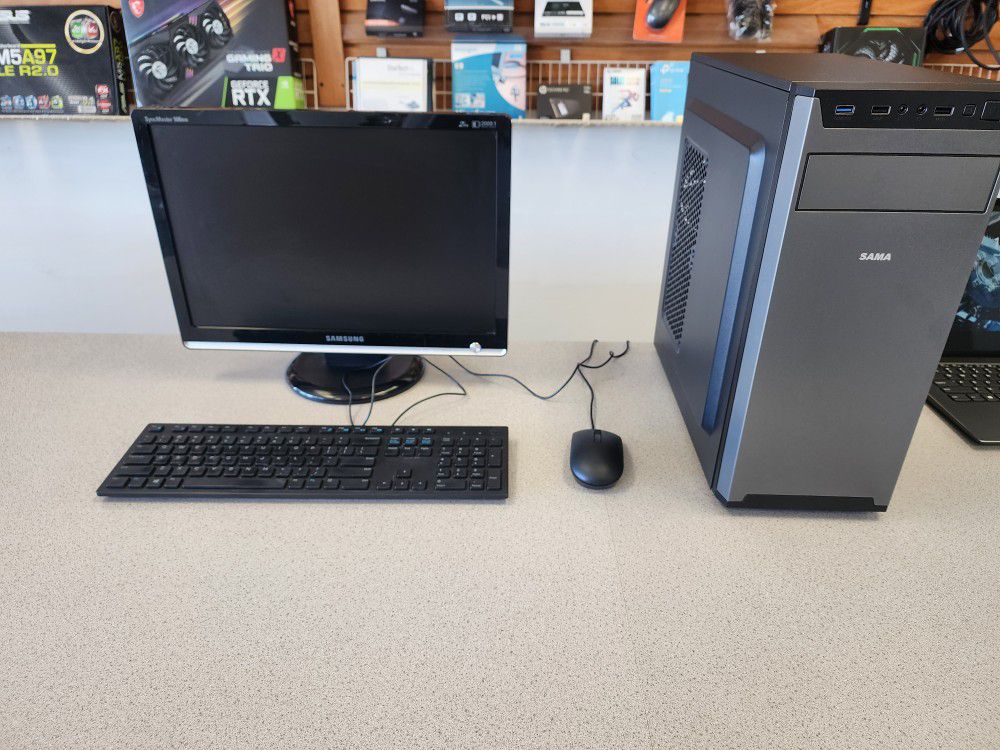 Asus Desktop Computer Grey In Color