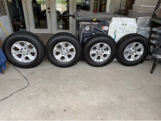 Set of 4 Toyota OEM 17” Wheels & Bridgestone Dueler H/T Tires – 265/70R17