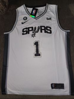Brand New Spurs Victor Wembanyama Nike NBA Draft First Round Pick Swingman Jersey  Icon Edition