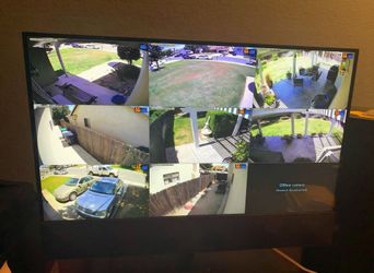 8 SECURITY CAMERAS CAMARAS DE SEGURIDAD💯Installed💯COLOR NITE VISION💯