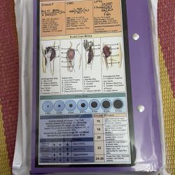 Nursing Edition Clipboard Folding Pocket Reference Clipboard (purple)