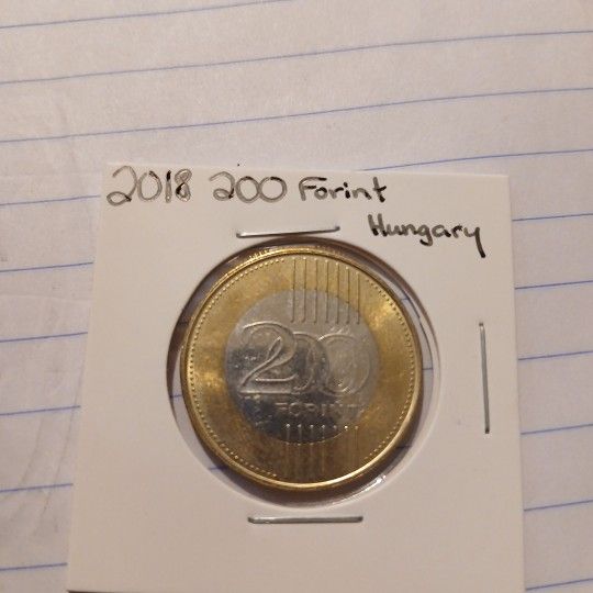 ππΊ 2018 Hungarian 200 Forint Coin. ππΊ