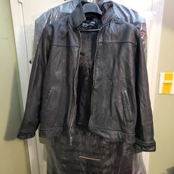 Wilson Leather Coat Sz M