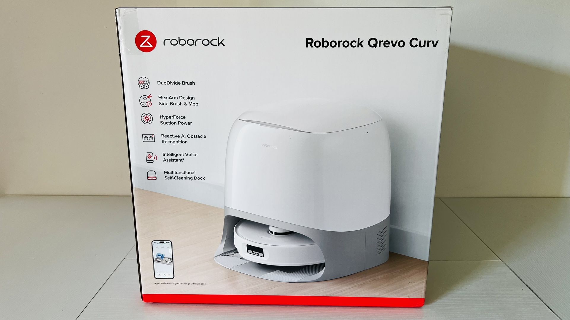 Roborock Qrevo Curv Robot Vacuum & Mop — Brand New Sealed